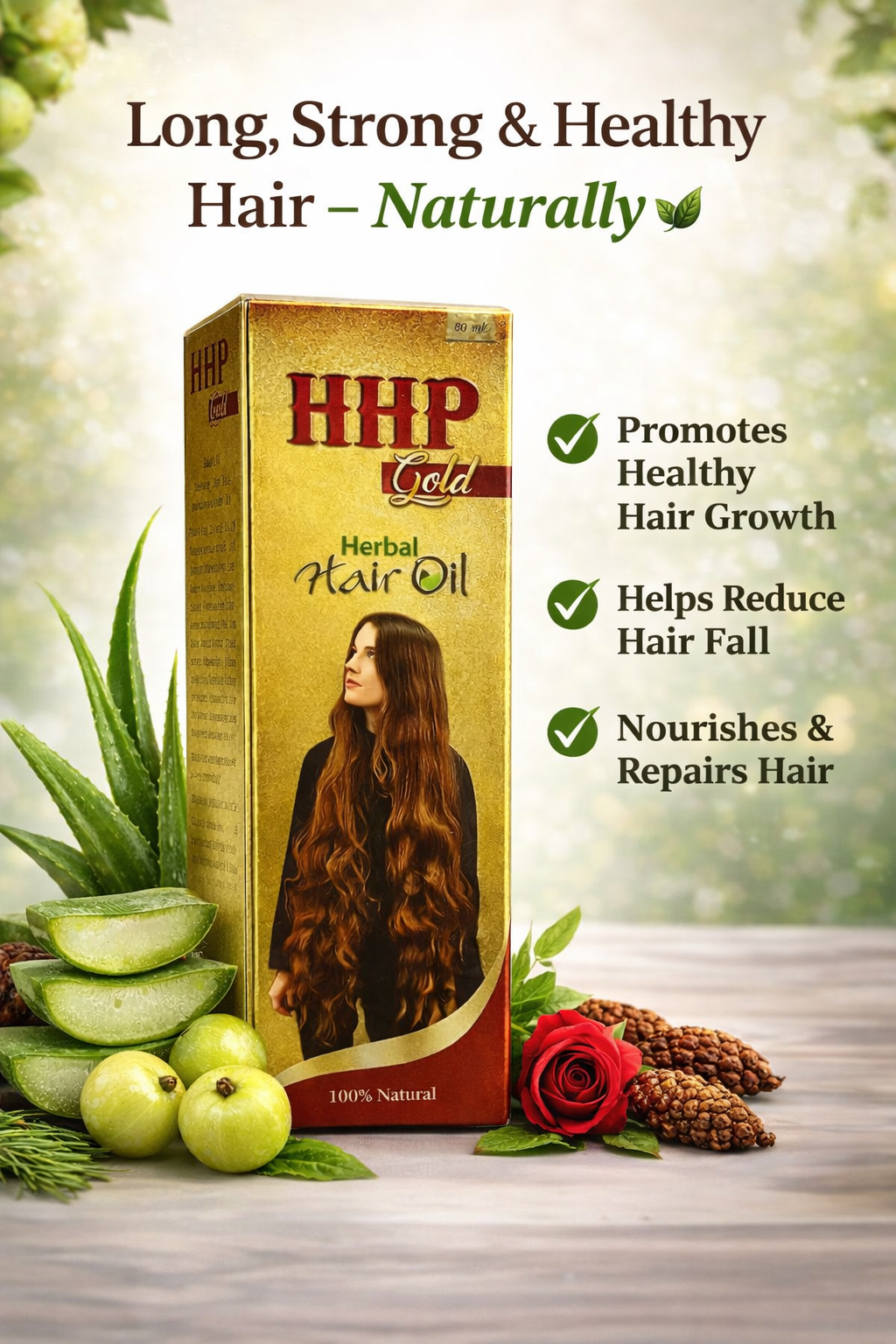 HHP Gold Herbal Hair Oil